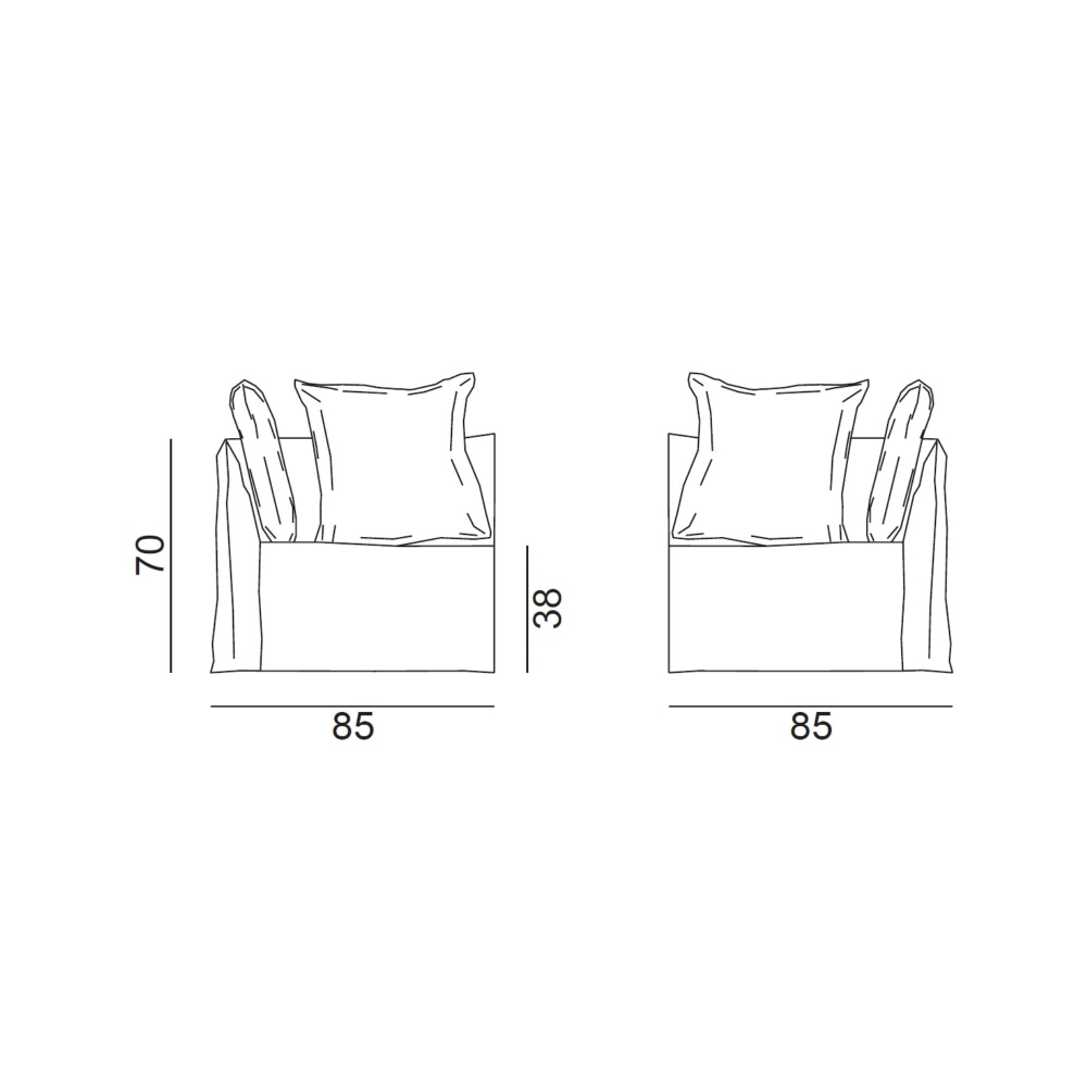 Gervasoni Ghost 27 Armchair