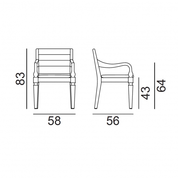 Gervasoni Jeko 24 Outdoor Armchair