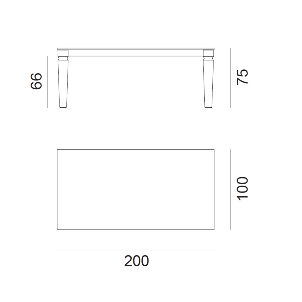 Gervasoni Jeko 34 Outdoor Table 200x100 cm