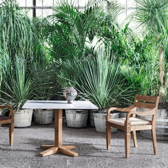 Gervasoni Tavolo quadrato outdoor Jeko 35 cm. 100x100