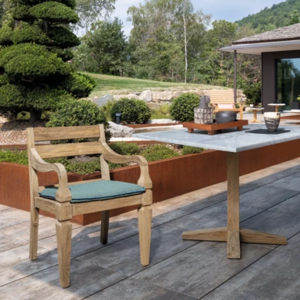 Gervasoni Tavolo quadrato outdoor Jeko 35 cm. 100x100