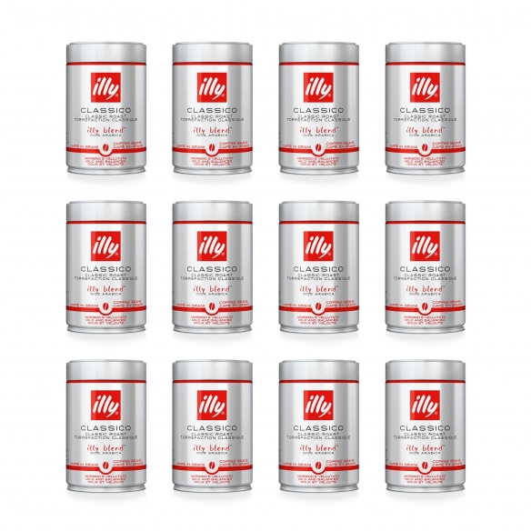 Illy Illy 12 Barattoli Da 250g Di Caffè Grani Tostatura Media