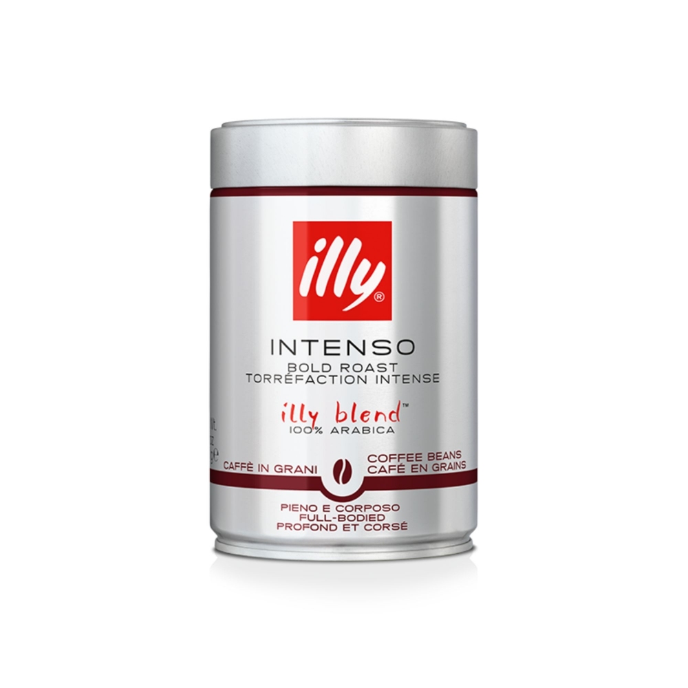 Illy 12 barattoli da 250 gr di caffè in grani tostato Intenso