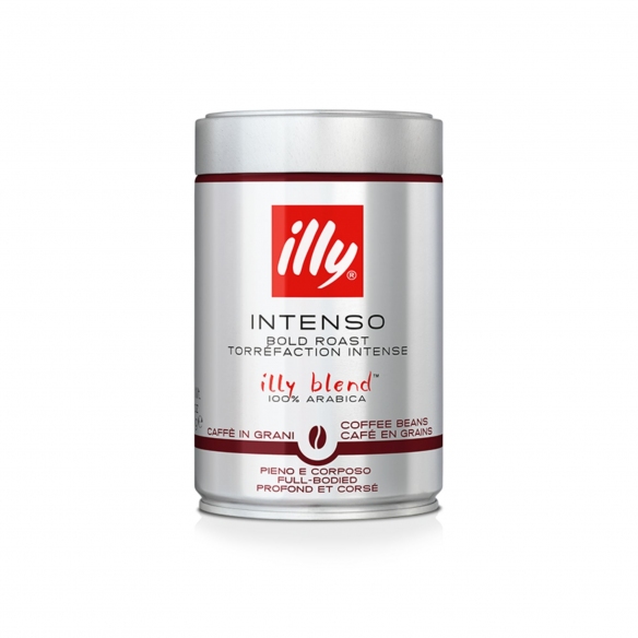 Illy 12 barattoli da 250 gr di caffè in grani tostato Intenso