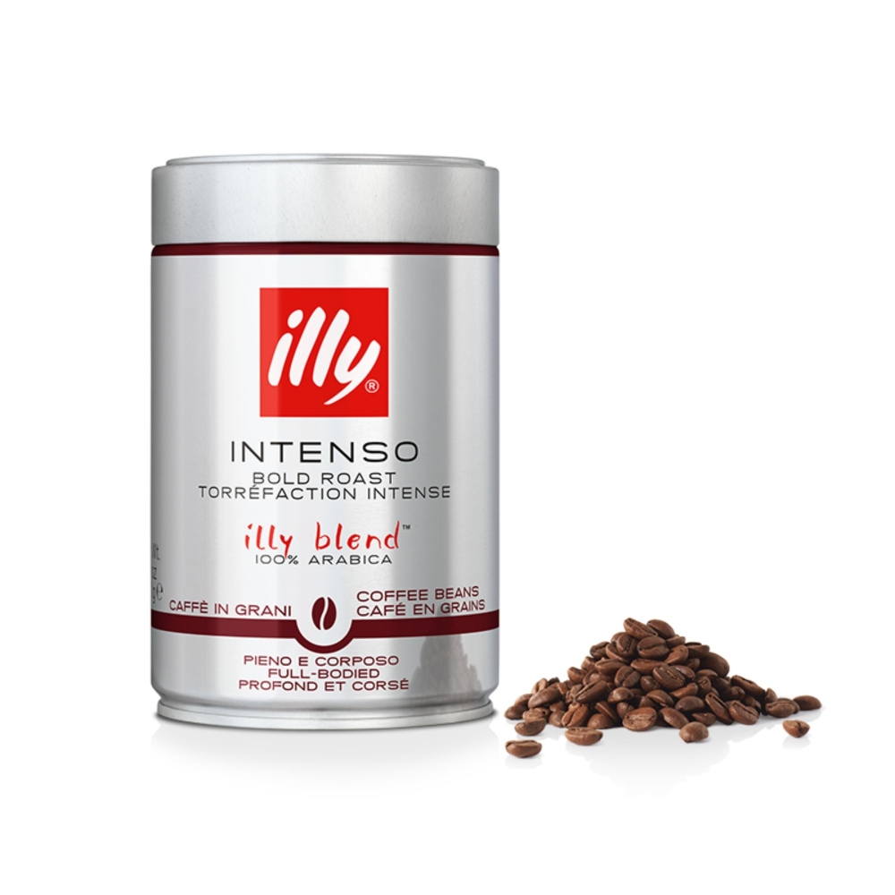 Illy 12 barattoli da 250 gr di caffè in grani tostato Intenso