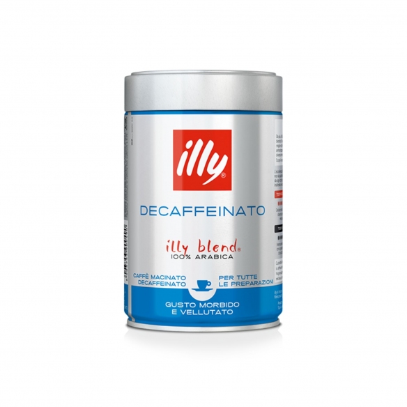 Illy 12 barattoli da 250 gr di caffè macinato espresso Decaffeinato