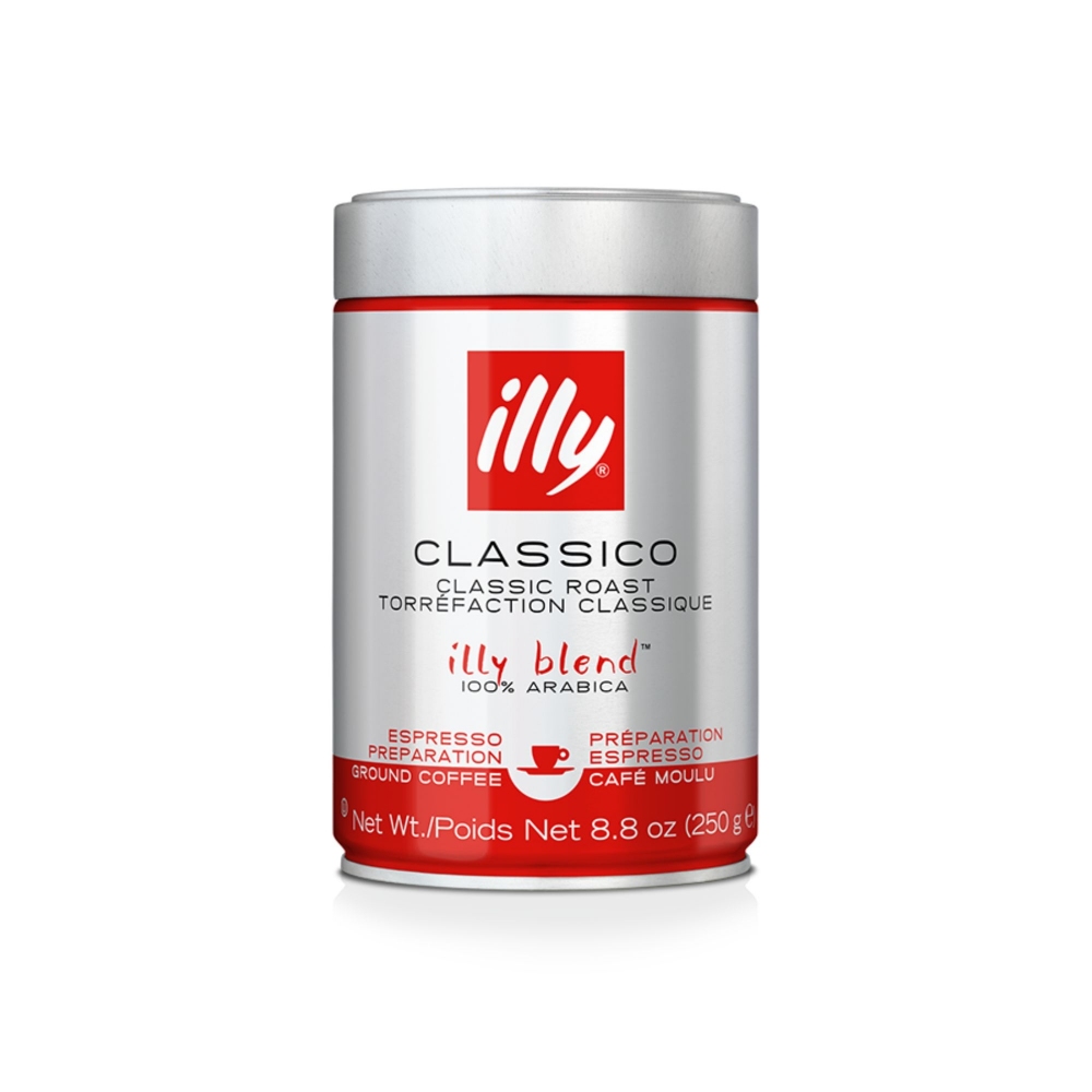 Illy 12 barattoli da 250 gr di caffè macinato espresso tostato Classico