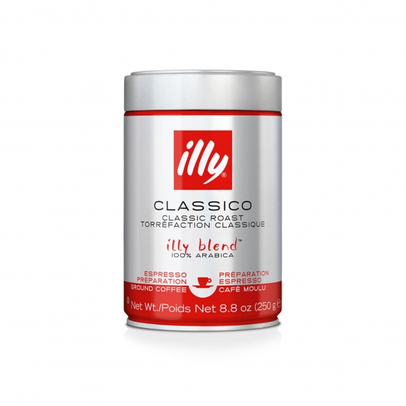 Illy 12 barattoli da 250 gr di caffè macinato espresso tostato Classico