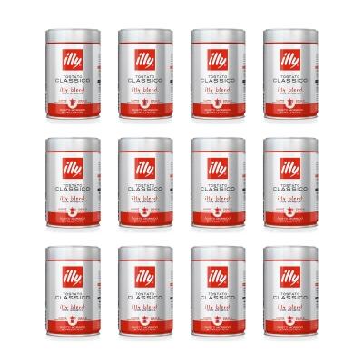 Illy Illy 6 Barattoli Da 250g Di Caffè Moka Macinato Tostatura Media