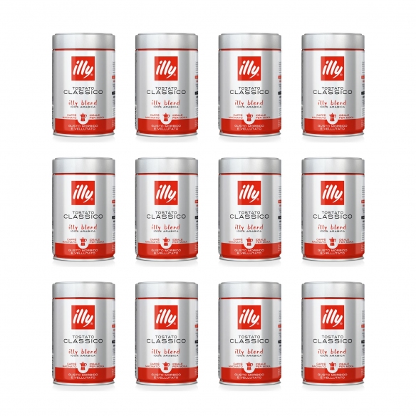 Illy Illy 6 Barattoli Da 250g Di Caffè Moka Macinato Tostatura Media