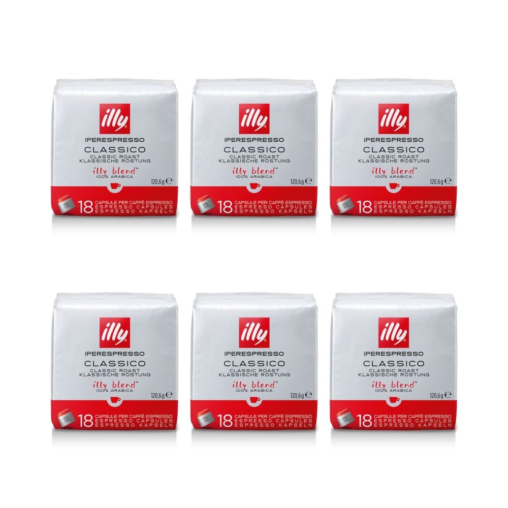 Illy Iperespresso 6 packs of 18 capsules "Classic"