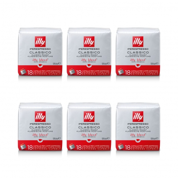 Illy Iperespresso 6 packs of 18 capsules "Classic"