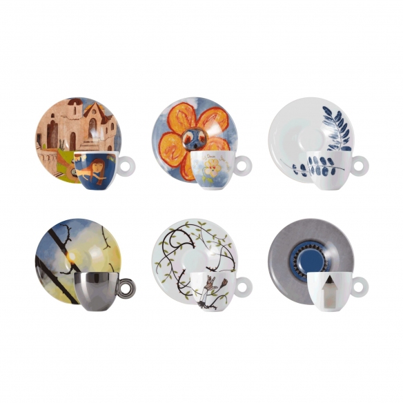 Illy 6 Tazze Cappuccino Illy Art Collection Biennale 2022
