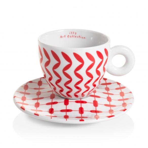 Illy 6 tazze cappuccino Illy Art Collection Mona Hatoum