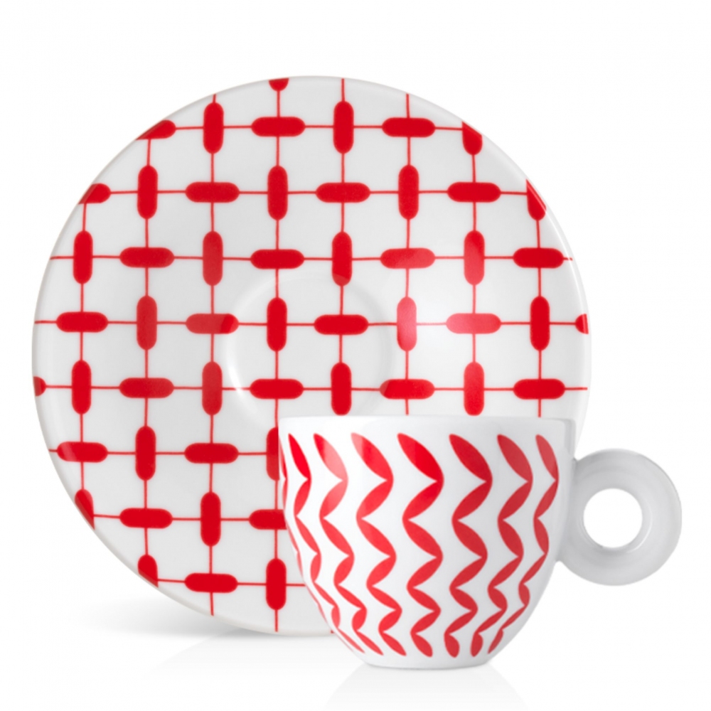 Illy 6 tazze cappuccino Illy Art Collection Mona Hatoum