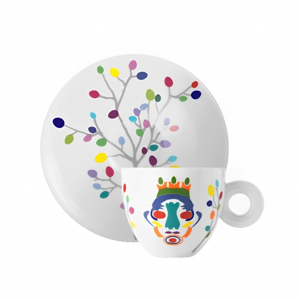 Illy 6 Tazze Cappuccino Illy Art Collection Pascale Marthine Tayou