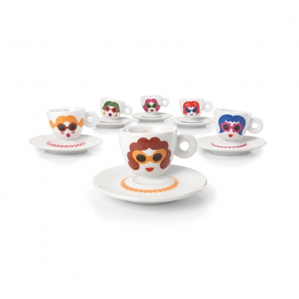 Illy Illy 6 Tazzine Espresso Illy Art Collection Olimpia Zagnoli
