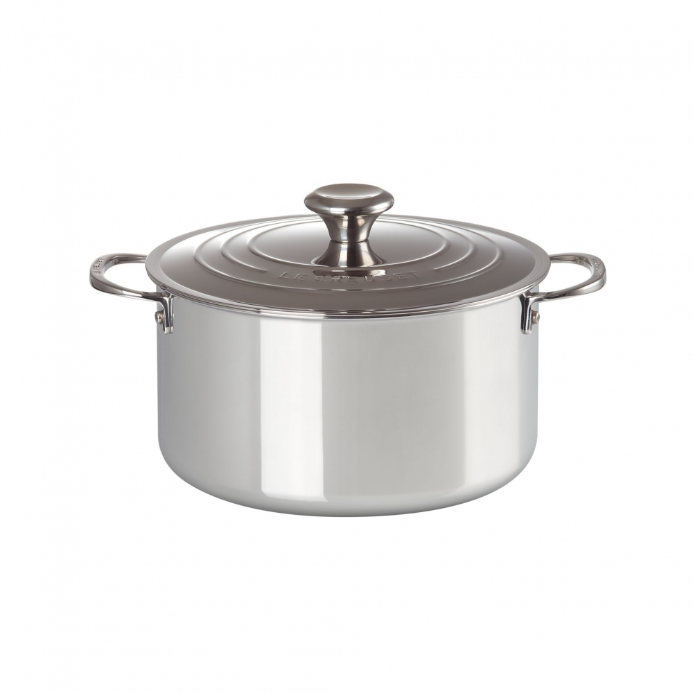 Le Creuset High steel casserole with...