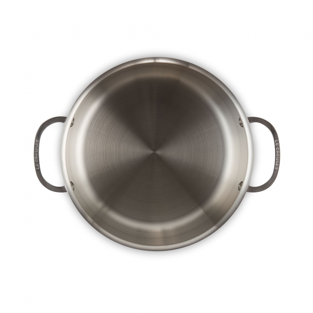 Le Creuset  High steel saucepan with lid. diam. 24 cm
