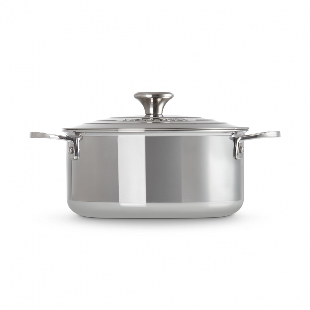 Le Creuset casseruola in acciaio con coperchio diam. 20 cm
