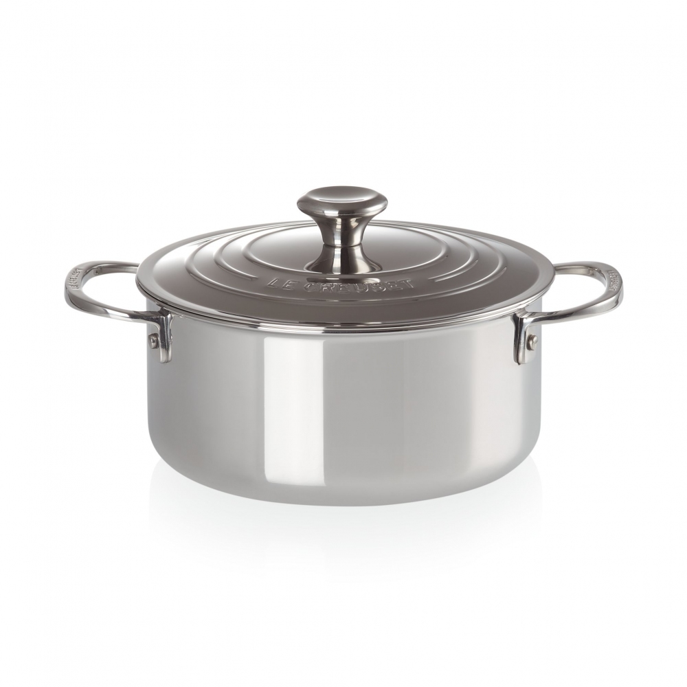 Le Creuset steel saucepan with lid...
