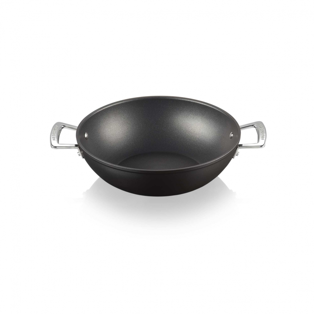 Le Creuset Wok aluminium pan with...