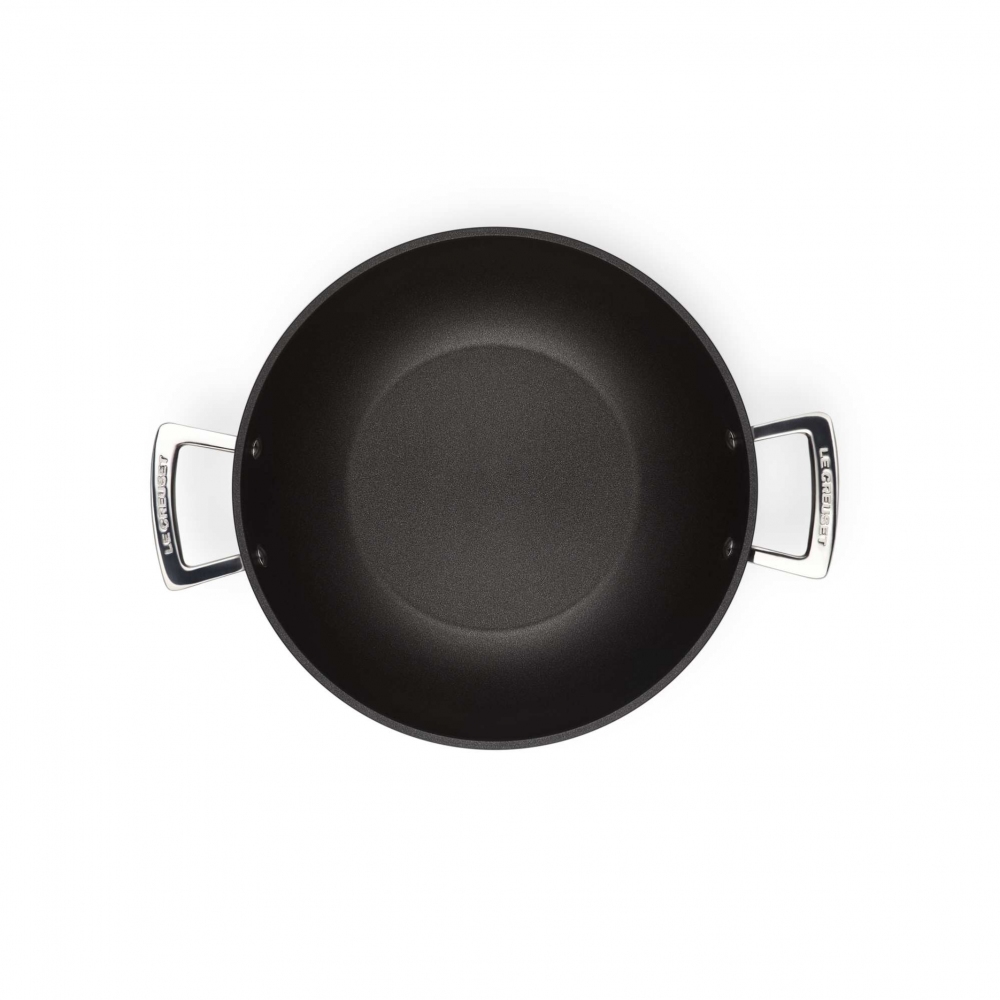 Le Creuset Wok aluminium pan with handles diam. 28 cm