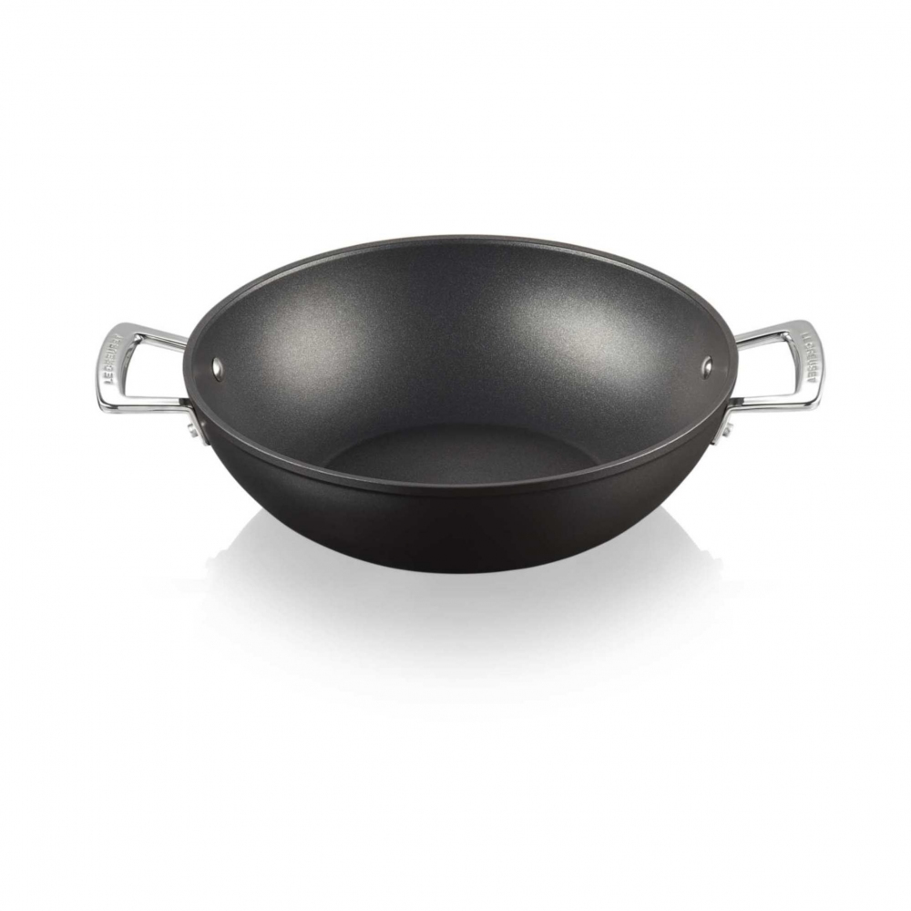 Le Creuset Wok aluminium pan with handles diam. 32 cm