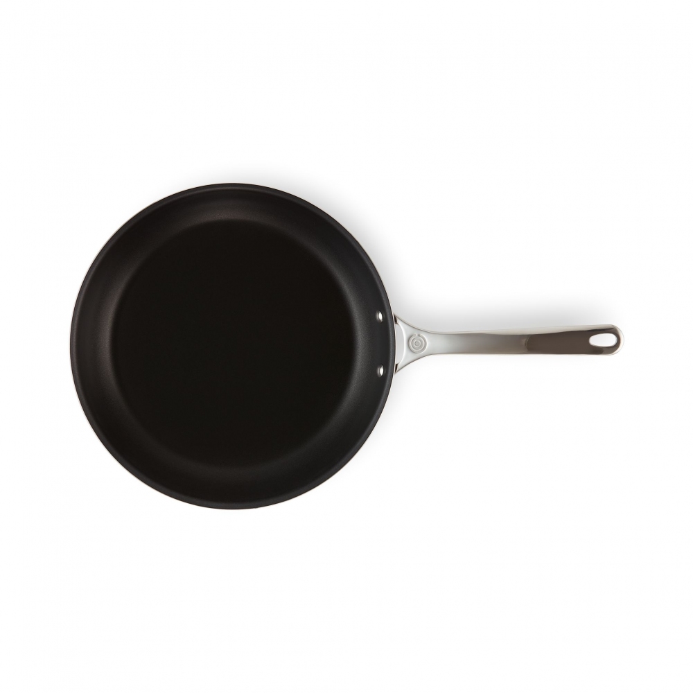 Le Creuset low steel pan with non-stick ins. diam. 20 cm