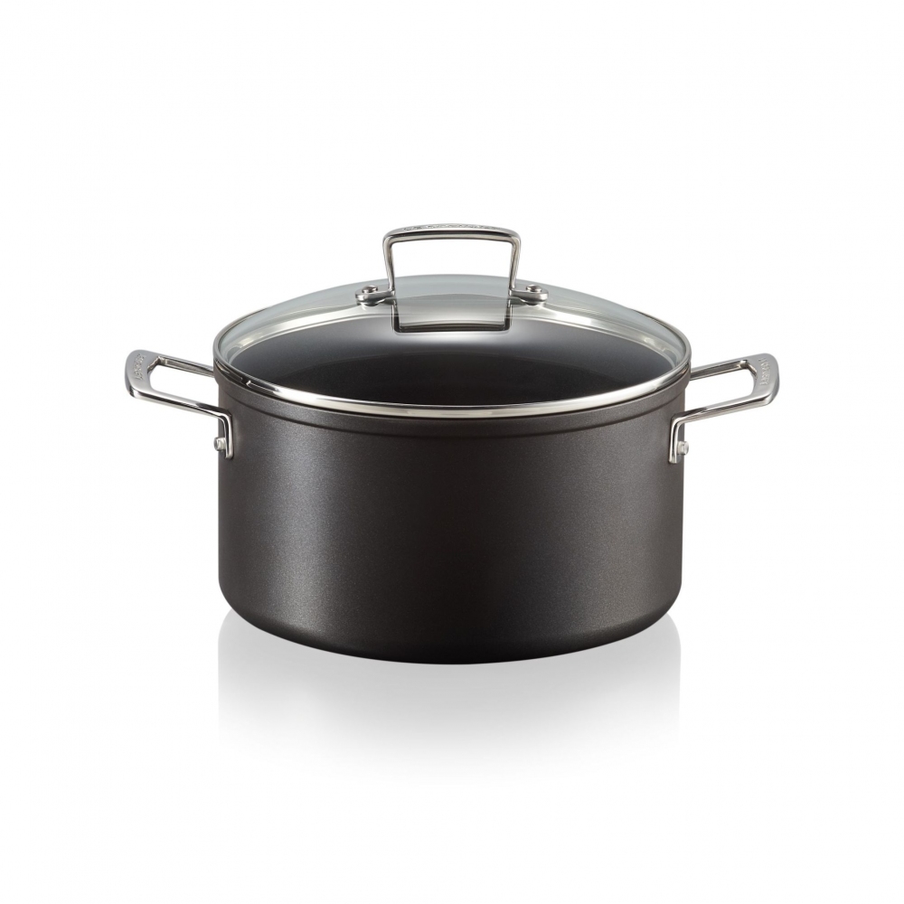 Le Creuset aluminum casserole with...