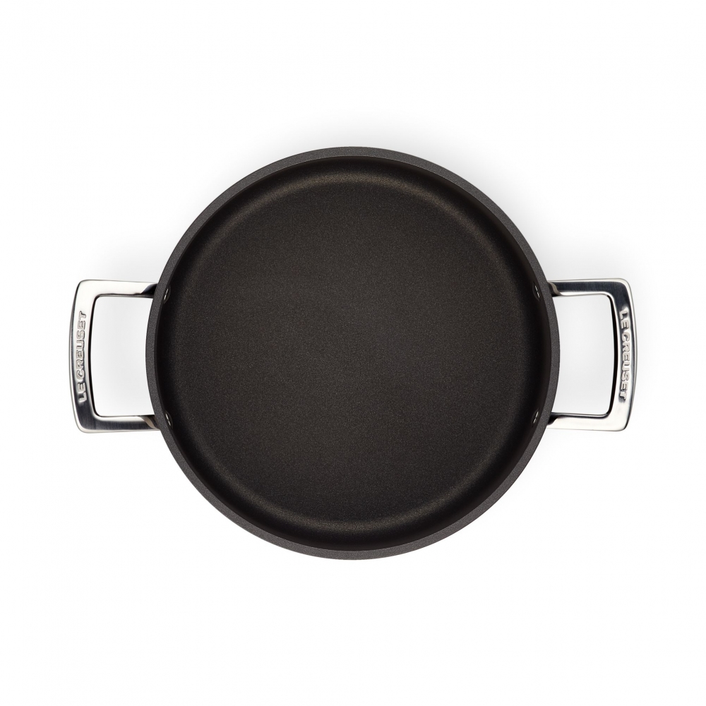 Le Creuset aluminum casserole with lid diam. 24 cm