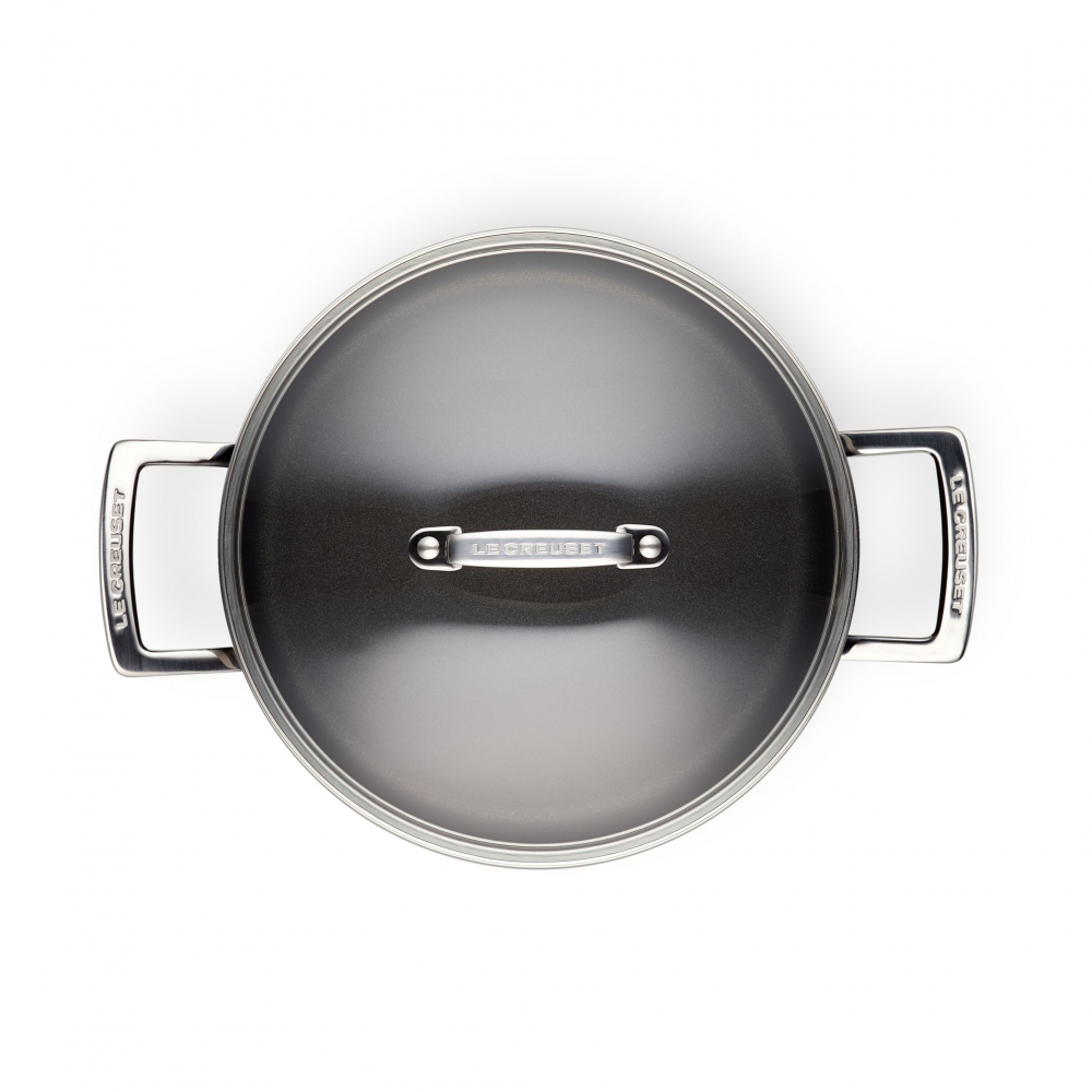 Le Creuset aluminum casserole with lid diam. 24 cm