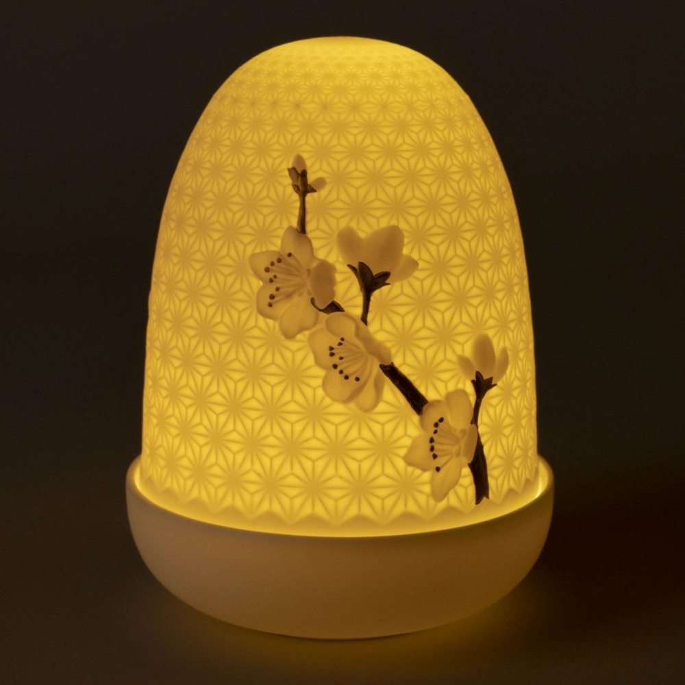 Lladrò Lampada da tavolo senza fili Cherry blossoms Dome