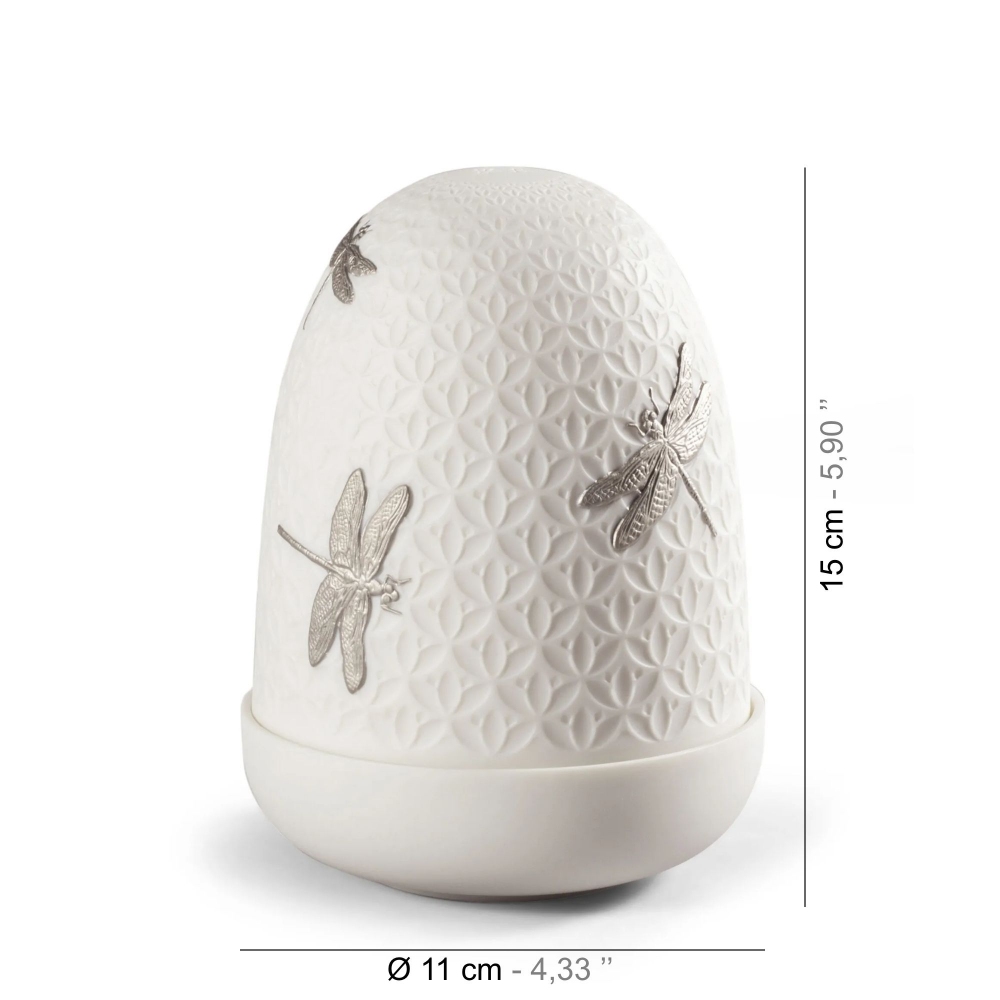 Lladrò Lampada da tavolo senza fili Dragonflies Dome