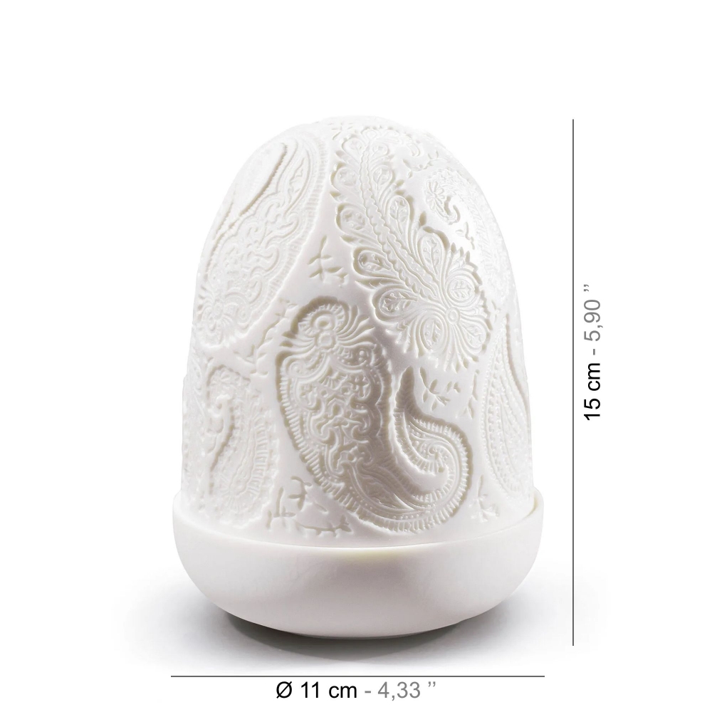 Lladrò Lampada da tavolo senza fili Paisley Dome