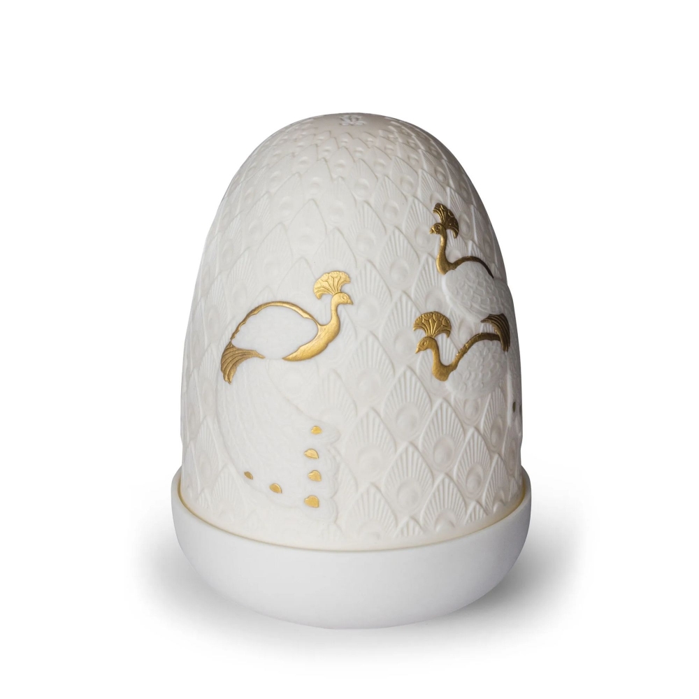 Lladrò Peacocks Dome Wireless Table Lamp