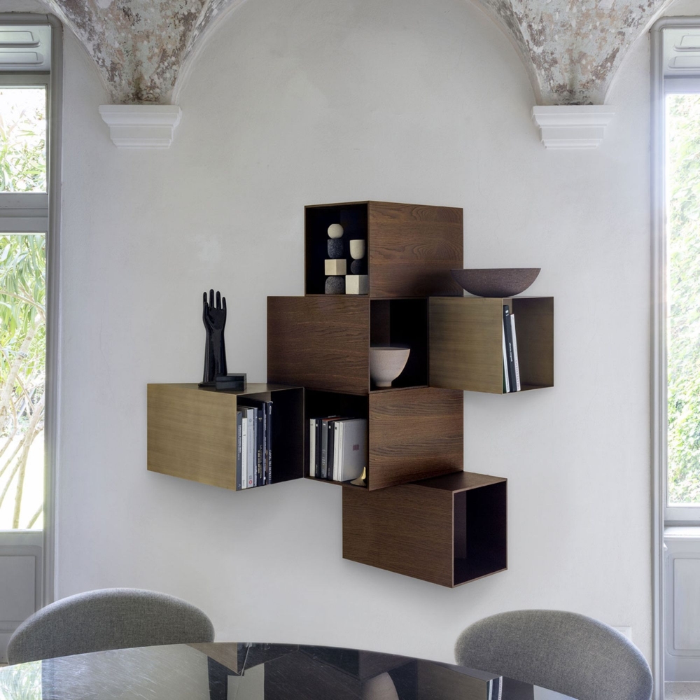 Mogg Contenitore da parete Cellula Wood