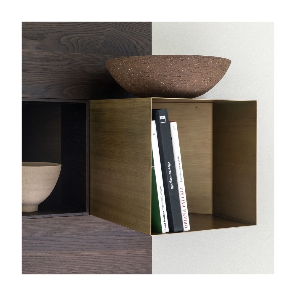 Mogg Contenitore da parete Cellula Wood - Composizione 2 bis (4 moduli)