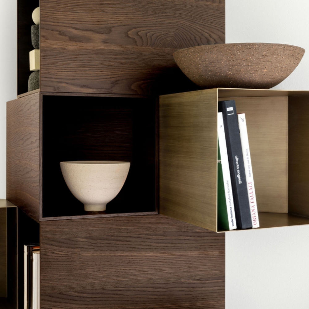 Mogg Contenitore da parete Cellula Wood - Composizione 6 (8 moduli)