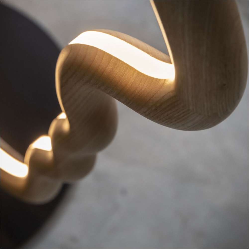 Mogg Lampada LED da terra Vis a Vis Wood