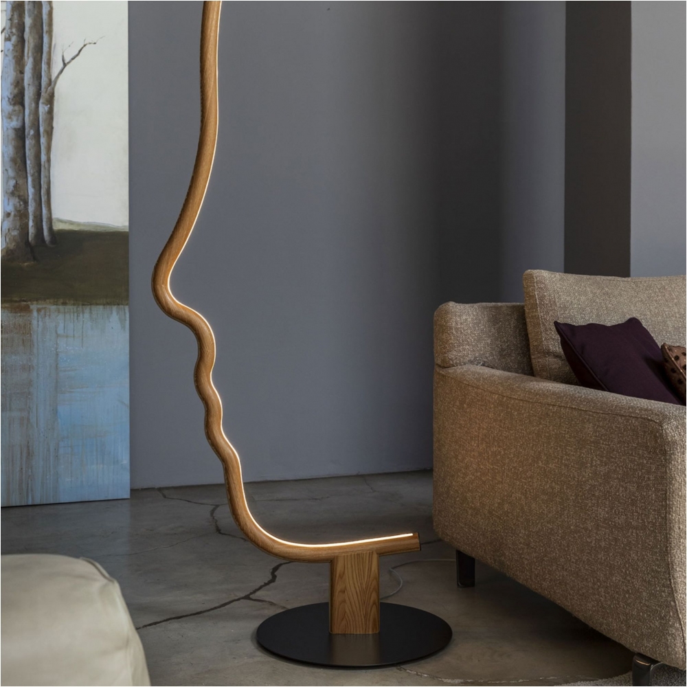 Mogg Lampada LED da terra Vis a Vis Wood