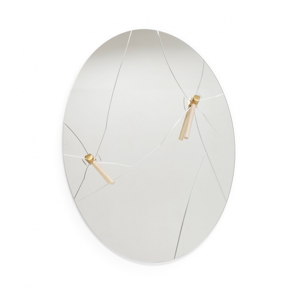 Mogg Specchio appendiabiti ovale...