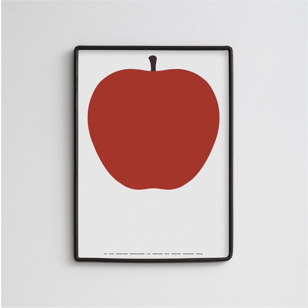 Danese Milano Serigrafia Serie della natura Uno La Mela 50x70 cm