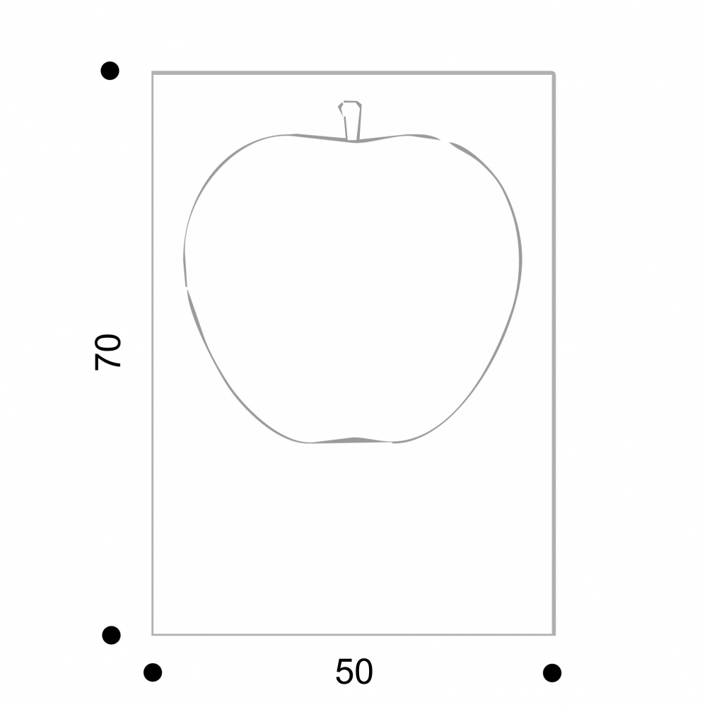 Danese Milano Serigrafia Serie della natura Uno La Mela 50x70 cm