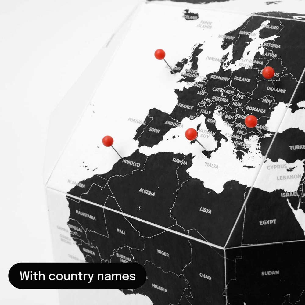 Palomar Globo tridimensionale DearWorld with country names medium
