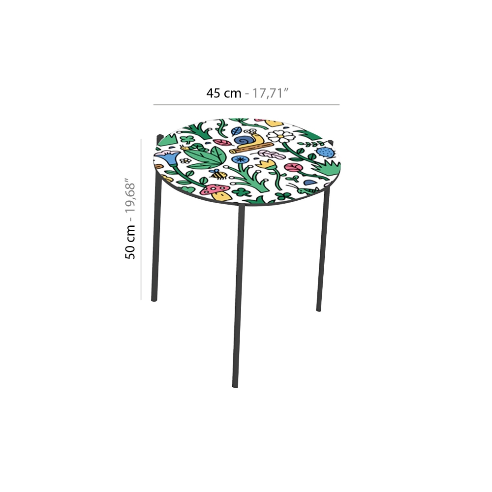 Pictoom Tavolino Garden diam. 45 cm