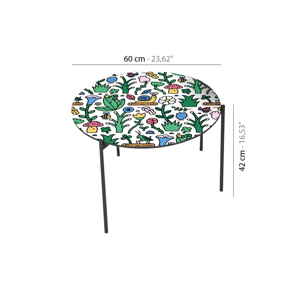 Pictoom Tavolino Garden diam. 60 cm