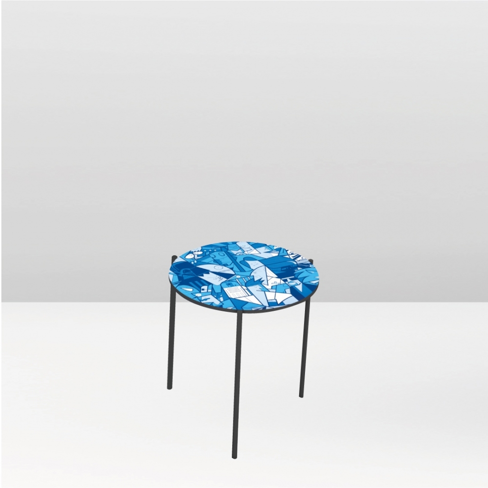 Pictoom Tavolino Melting Pop diam. 45 cm