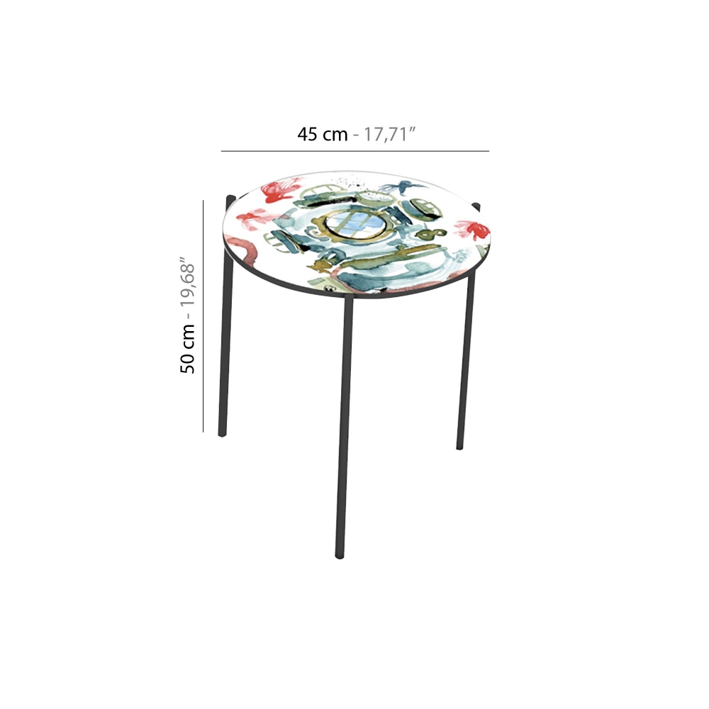 Pictoom Tavolino Palombaro diam. 45 cm