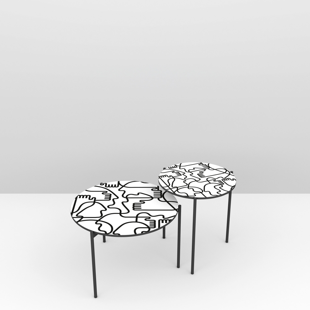 Pictoom Shake Hands Coffee Table diam. 45 cm